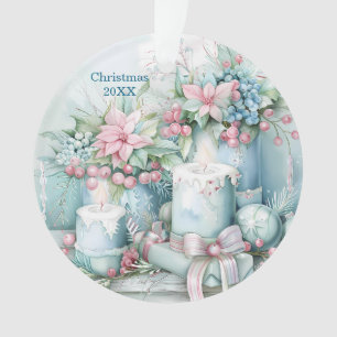 Zeitloses Weihnachtsandenken – Vintage-Pastell-Des Ornament