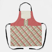 Zeitloses Weihnachtsfest Kariert Schürze (Vorderseite)