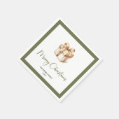 Zeitloses Weihnachtsgeschenk - benutzerdefinierte Serviette (Ecke)