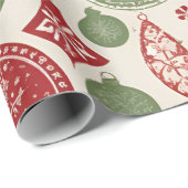 Zeitloses Weihnachtsgeschmack Geschenkpapier (Rolleneckpunkt)