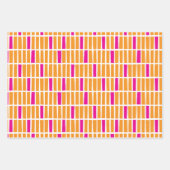 Zeitloses Wrapping Paper Trio mit unregelmäßigen R Geschenkpapier Set (Vorderseite 3)