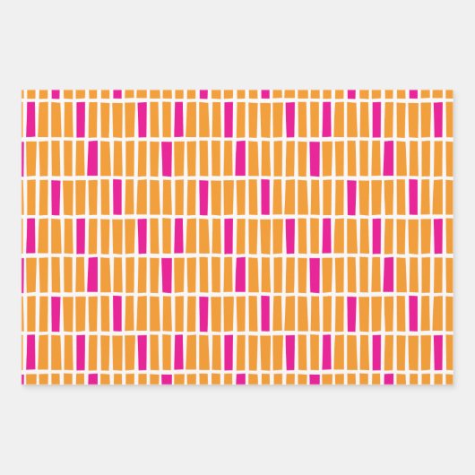 Zeitloses Wrapping Paper Trio mit unregelmäßigen R Geschenkpapier Set (Vorderseite 3)