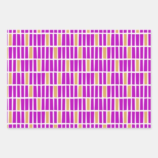 Zeitloses Wrapping Paper Trio mit unregelmäßigen R Geschenkpapier Set (Vorderseite 2)