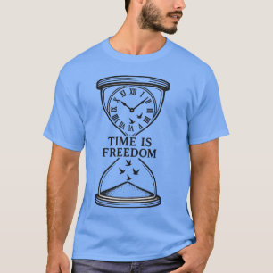 Zeitloses Zeitfenster mit Vögeln und Freiheit T-Shirt
