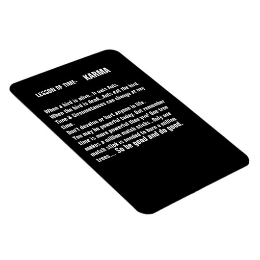 Zeitmagnete & Karma Kühlschrank Magnet (Rechte Seite)