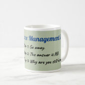 Zeitmanagement 101 kaffeetasse (VorderseiteRechts)