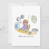 Zeitmanagement Einladung (Vorderseite)