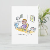 Zeitmanagement Einladung (Stehend Vorderseite)