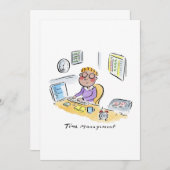 Zeitmanagement Einladung (Vorne/Hinten)