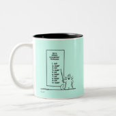 Zeitmanagement Zweifarbige Tasse (Links)