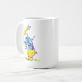 Zeitmanagementplan für das Weiße Kaninchen Kaffeetasse (Vorderseite Links)