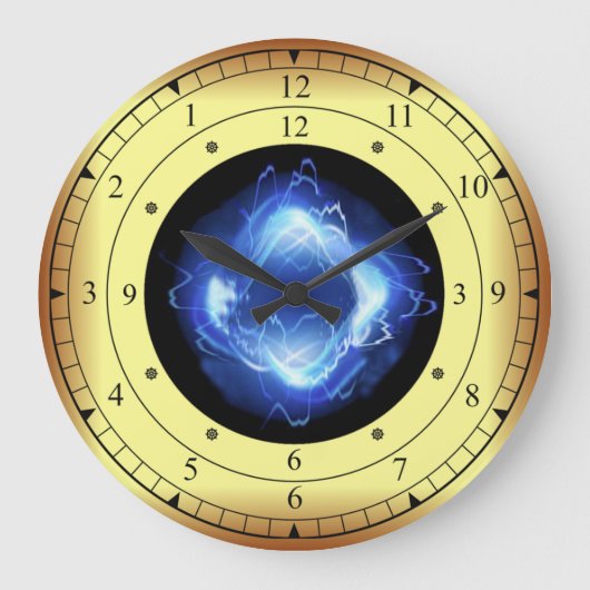 Zeitmaschine ~ Blendenlaufzeitportal ~  Große Wanduhr (Vorderseite)