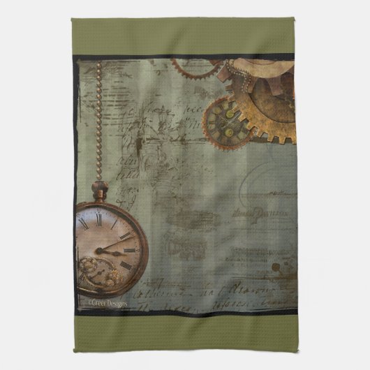 Zeitmaschine Geschirrtuch (Vertikal)