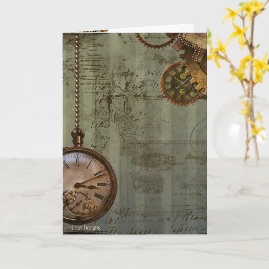 Zeitmaschine Karte (Gelbe Blume)