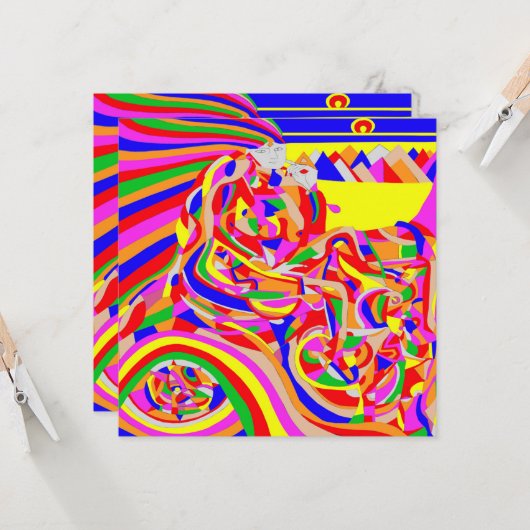 Zeitmaschine Karte (Vorderseite/Rückseite Beispiel)