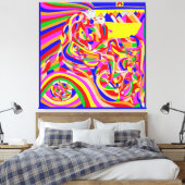 Zeitmaschine Leinwanddruck (Insitu (Schlafzimmer))