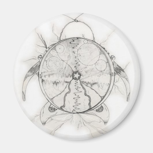 Zeitmaschine Magnet (Vorne)