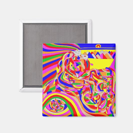 Zeitmaschine Magnet (Vorderseite/Rückseite)