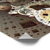 Zeitmaschine Poster (Ecke)