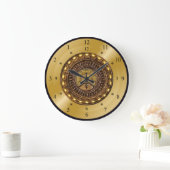 Zeitmaschine ~ Raum/Zeit Kontinuum ~ Zeitreise Große Wanduhr (Zuhause)