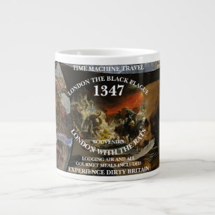 ZEITMASCHINE REISE LONDON 1347 SCHWARZER TOD Jumbo-Tasse