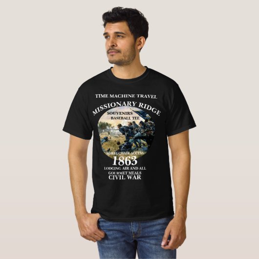 ZEITMASCHINE REISEVERLAUF DER MISSIONSREISE T-Shirt (Vorne ganz)