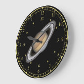Zeitmaschine ~ Schöner Planet Saturn ~ Große Wanduhr (Winkel)