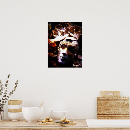 Zeitmaskade Poster (Küche)