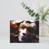 Zeitmaskade Postkarte (Stehend Vorderseite)