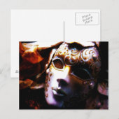 Zeitmaskade Postkarte (Vorne/Hinten)