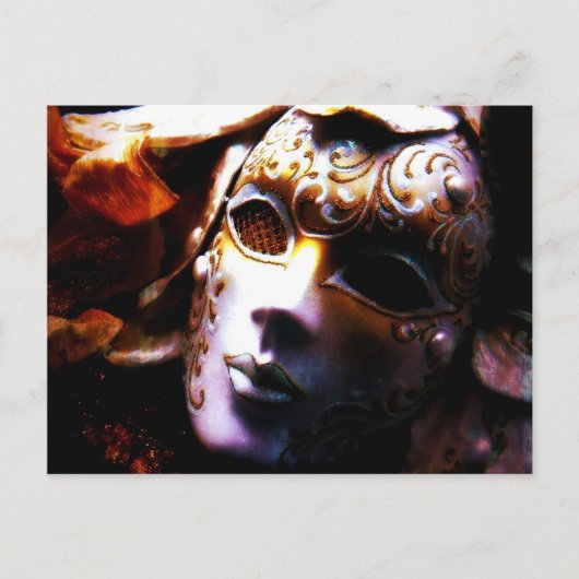 Zeitmaskade Postkarte (Vorderseite)