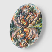 Zeitmesser für den Whimsical Tree Große Wanduhr (Winkel)