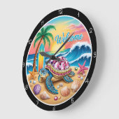 Zeitmesser für tropische Turtle Beach Große Wanduhr (Winkel)