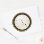 Zeitmesser Steampunk Industriemaschinenalter Runder Aufkleber (Umschlag)