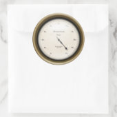 Zeitmesser Steampunk Industriemaschinenalter Runder Aufkleber (Tasche)