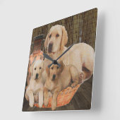 Zeitmessung Quadratische Wanduhr (Winkel)