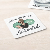 Zeitmodus: Aktivierter Stone-Untersetzer Rechteckiger Pappuntersetzer (angewinkelt)