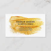 Zeitmonografie | Art Brushed Visitenkarte (Rückseite)