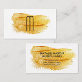 Zeitmonografie | Art Brushed Visitenkarte (Vorne/Hinten)