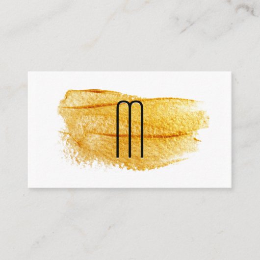 Zeitmonografie | Art Brushed Visitenkarte (Vorderseite)