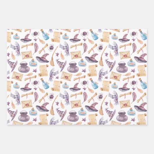 ZEITPAPIER DER MAGISCHEN SCHULE GESCHENKPAPIER SET (Vorderseite 2)