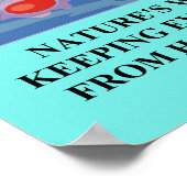 Zeitphysik-Witz Poster (Ecke)