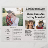 Zeitplan für das Hochzeitsprogramm im Stil einer Z (Vorne)