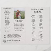 Zeitplan für das Hochzeitsprogramm im Stil einer Z (Hinten)