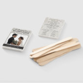 Zeitplan für das Hochzeitsprogramm mit Zeitungsfot Fächer (Non-assembled)