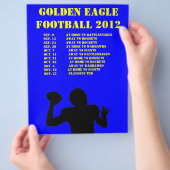 Zeitplan für das Sportteam Flyer (Hand)