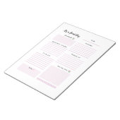 Zeitplan für den täglichen Planer Notizblock (angewinkelt)