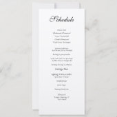 Zeitplan für die Einladung von Sets zu Hochzeiten (Rückseite)