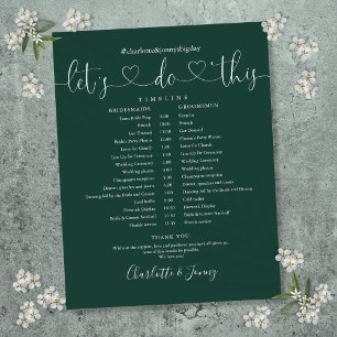 Zeitplan für die Emerald Heart Script-Hochzeit