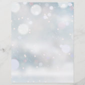 Zeitplan für die Hochzeit im Winter mit eleganten  (Rückseite)